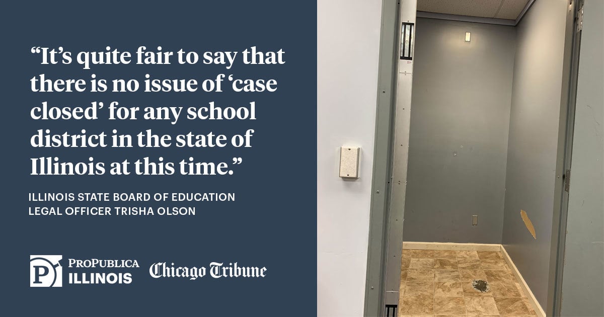 School Employees Have Used Isolated Timeouts Illegally, State Investigations Find — ProPublica