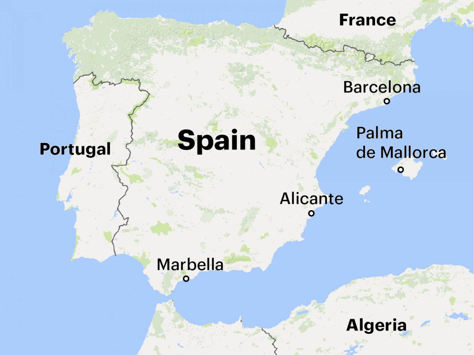 Russian mobsters have based themselves in some of the most beautiful cities on the Spanish coast and been especially aggressive in Barcelona, capital of the Catalonia region. Map data: Google Russian mobsters have based themselves in some of the most beautiful cities on the Spanish coast and been especially aggressive in Barcelona, capital of the Catalonia region. Map data: Google